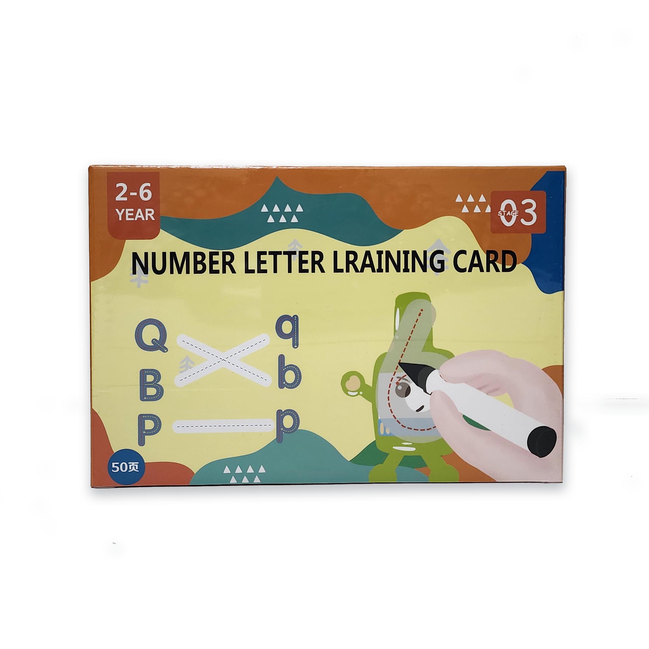 Numbers & Letters Tracing Cards Set (50 Cards)