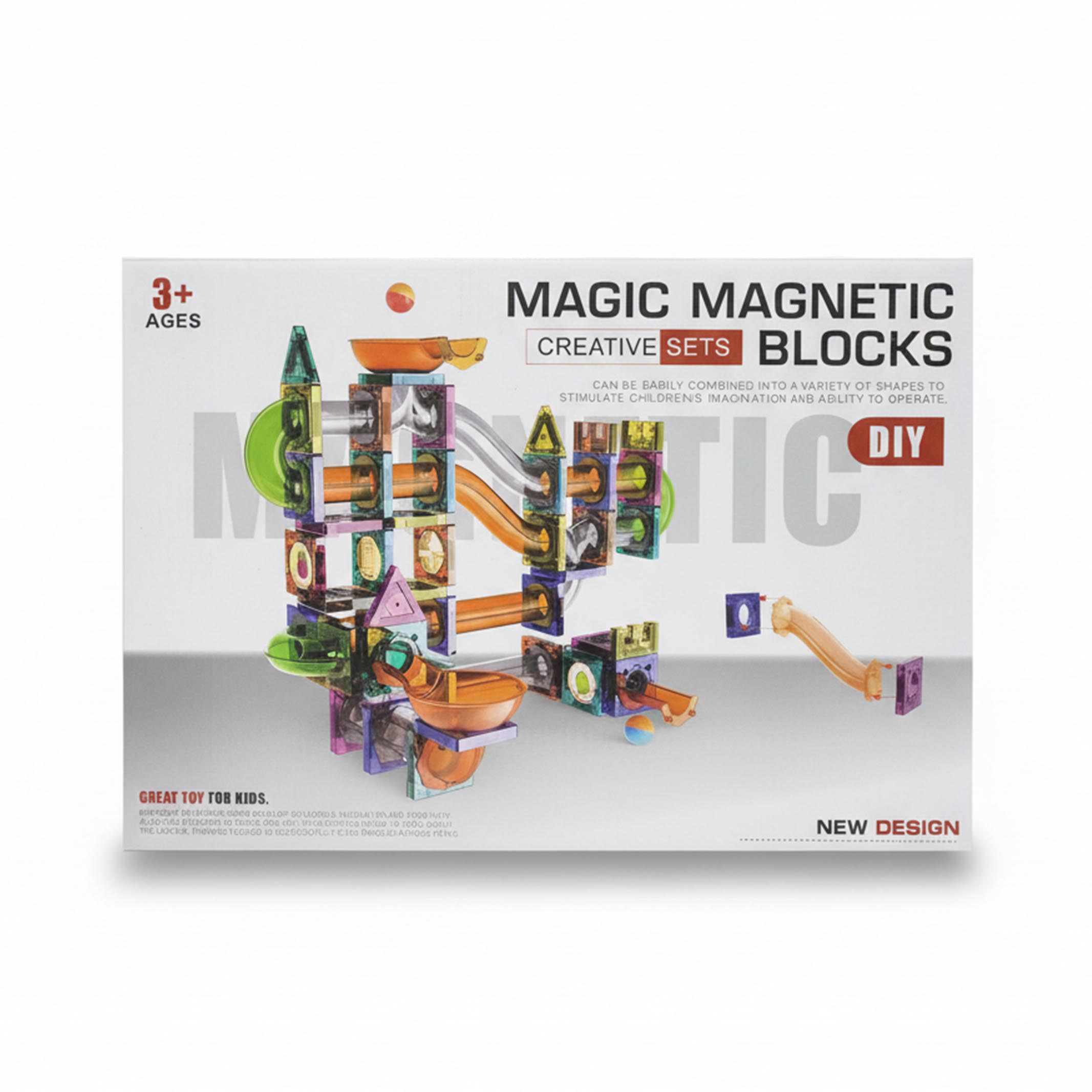 Magnetic Pipe Construction Set (206 Pieces)