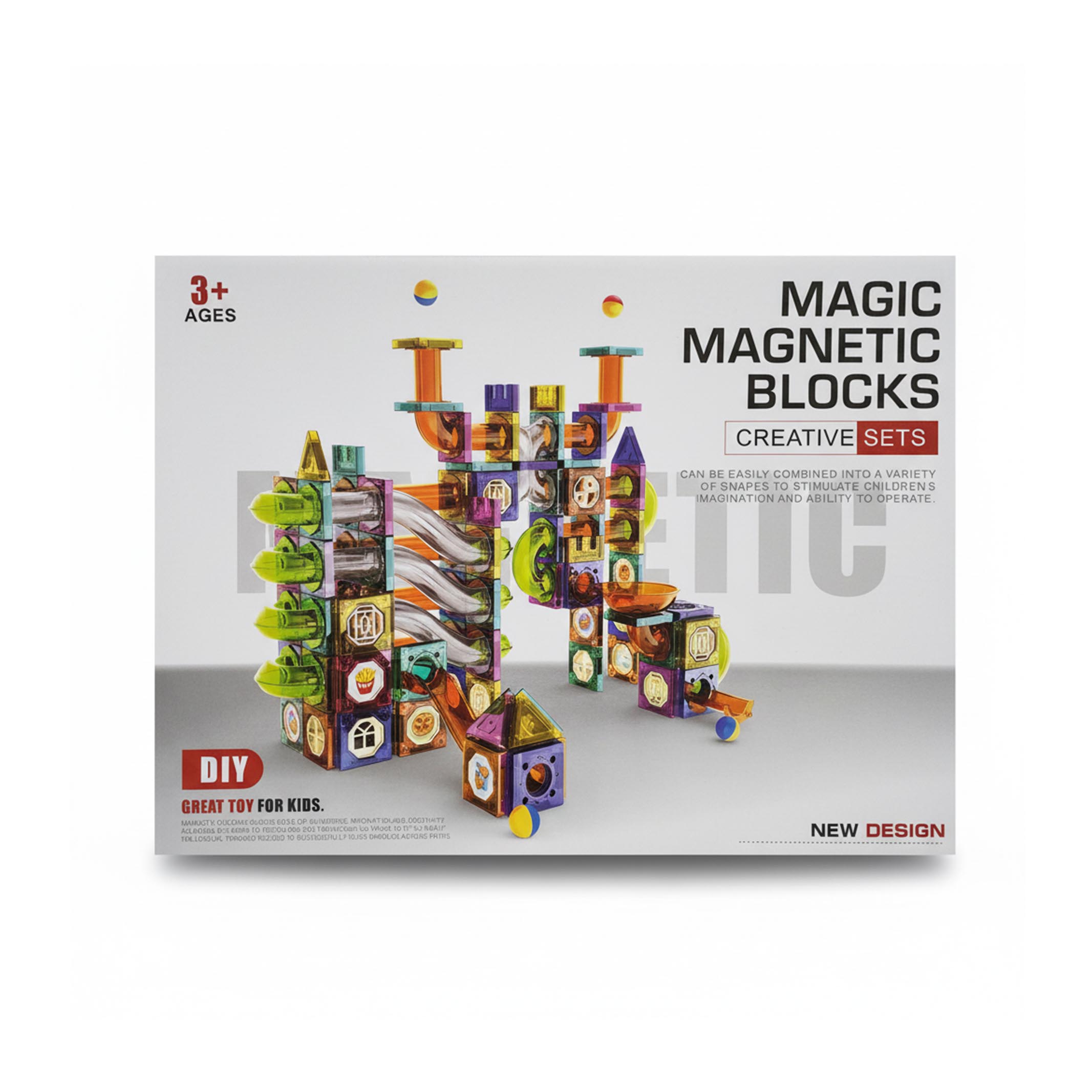 Magnetic Pipe Construction Set (349 Pieces)