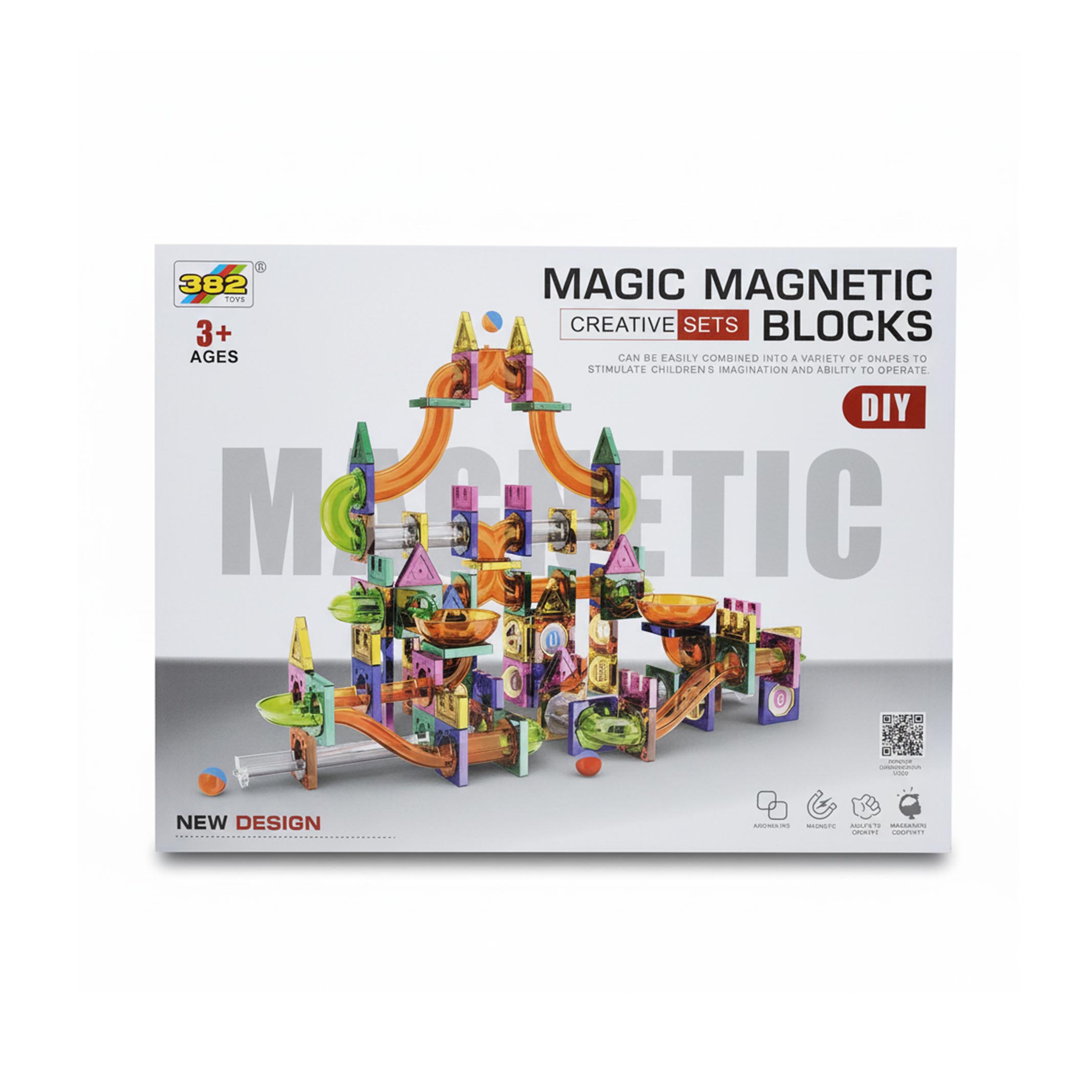 Magnetic Pipe Construction Set (349 Pieces)