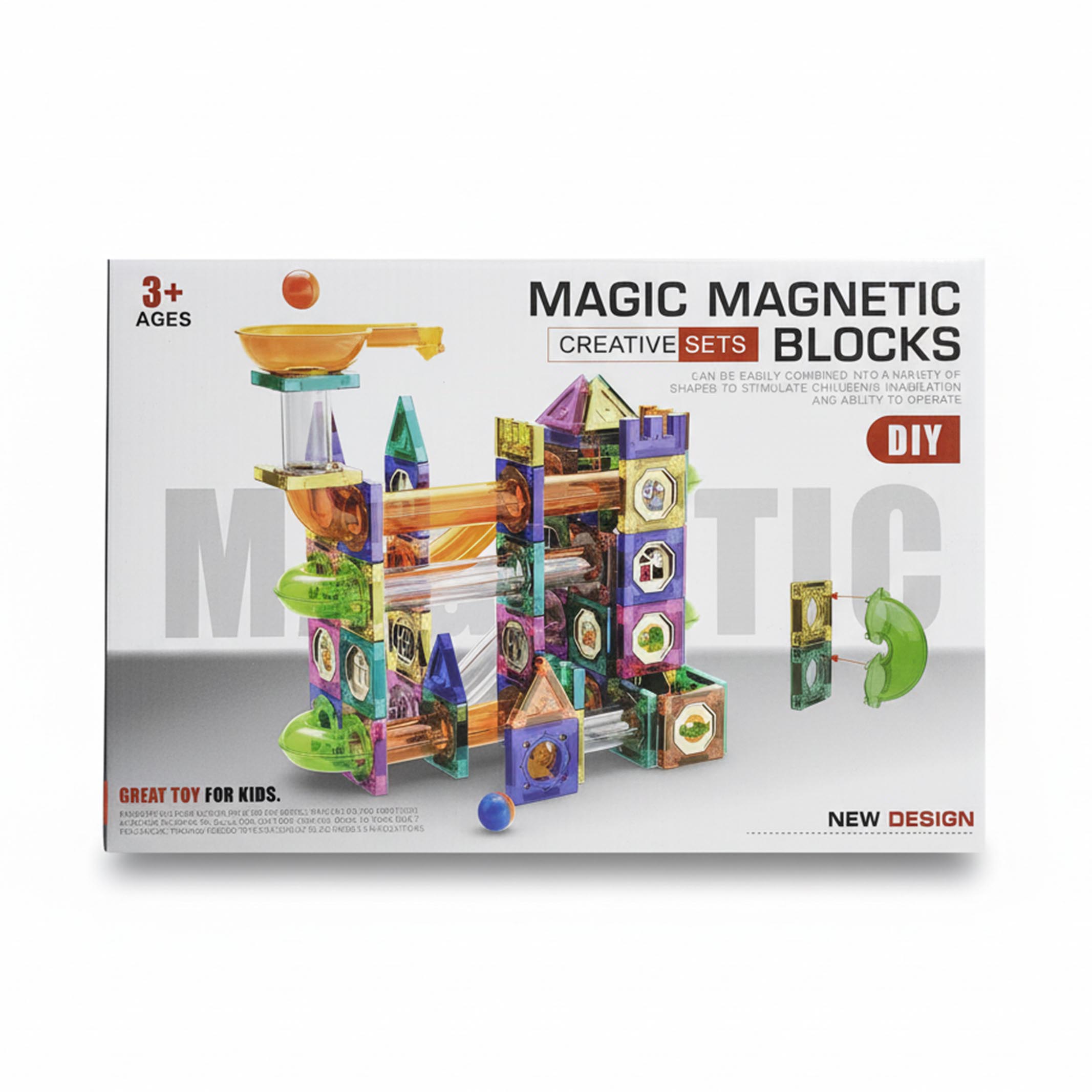 Magnetic Pipe Construction Set (94 Pieces)