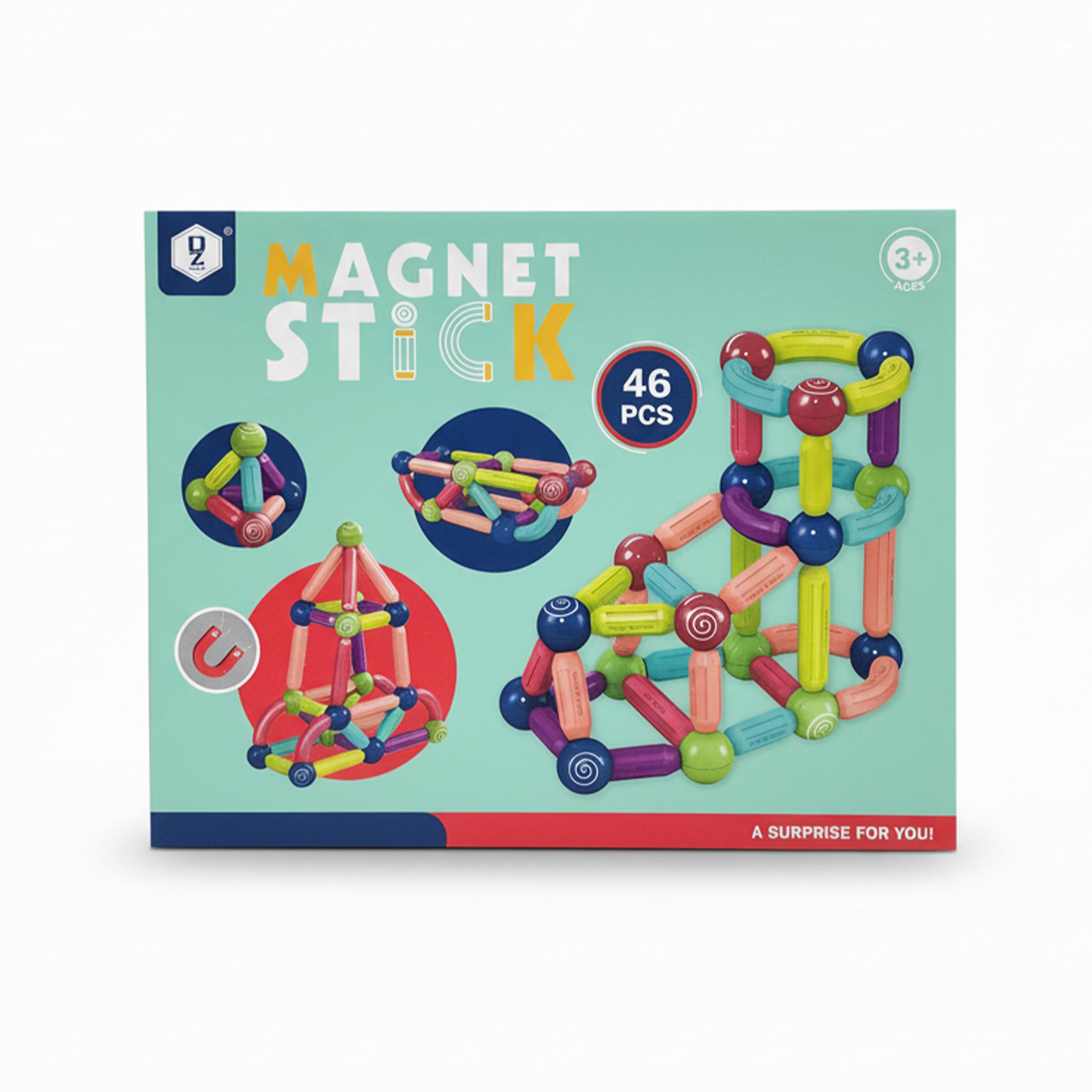 Magnetic Sticks & Balls Building Set (46 Pieces)