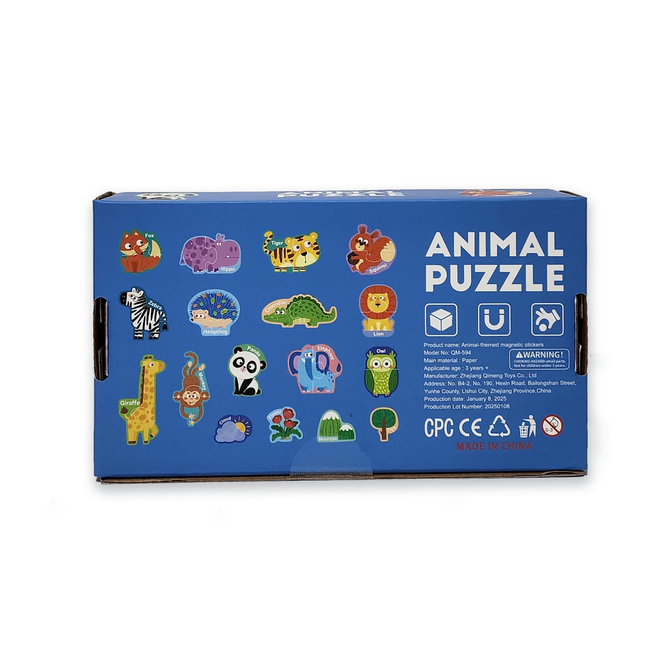 Magnetic Animal Matching Puzzle Board