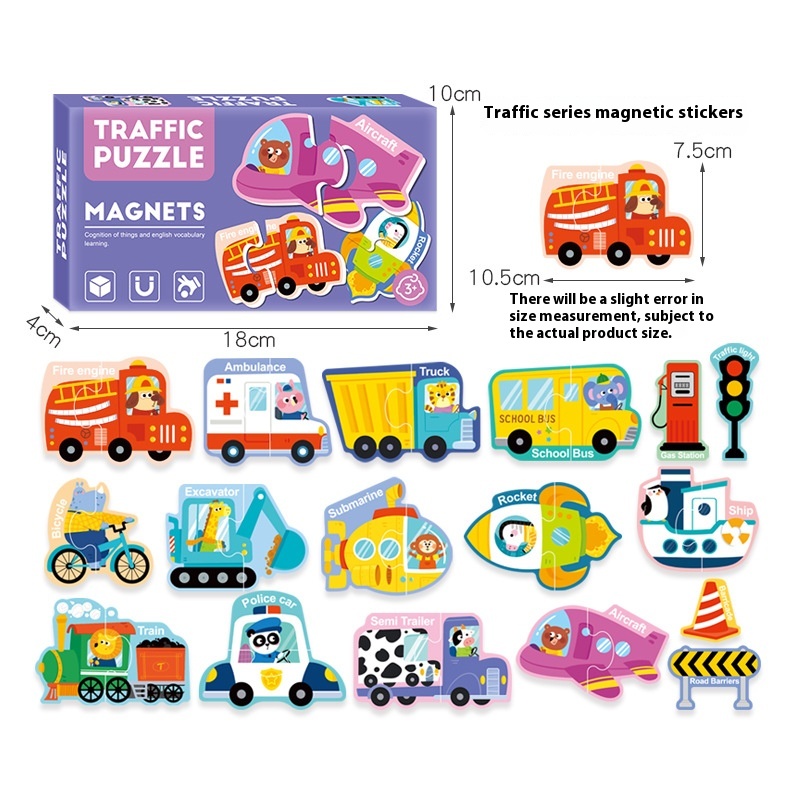 Traffic & Transportation Magnetic Puzzle