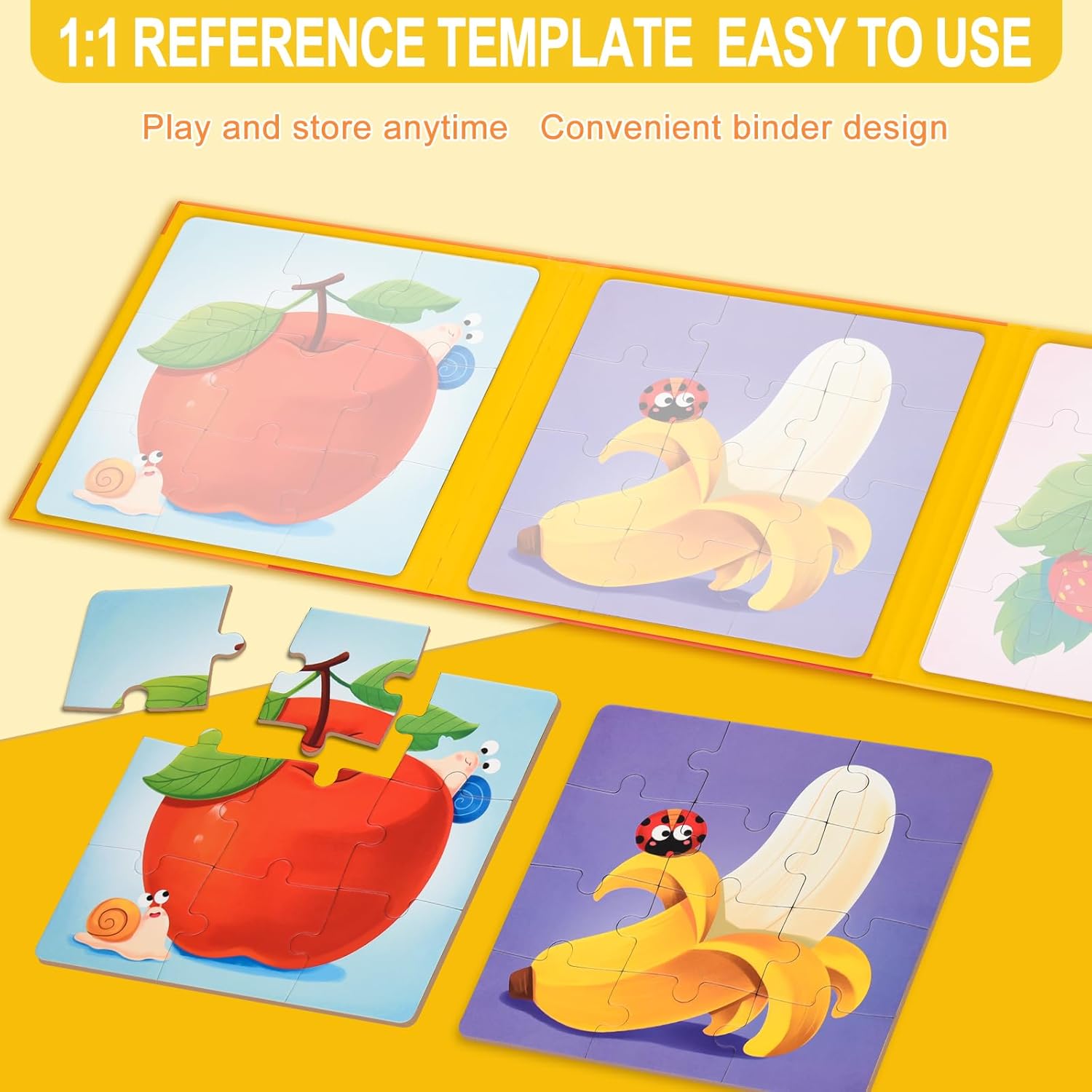Magnetic Fruit Learning Puzzle