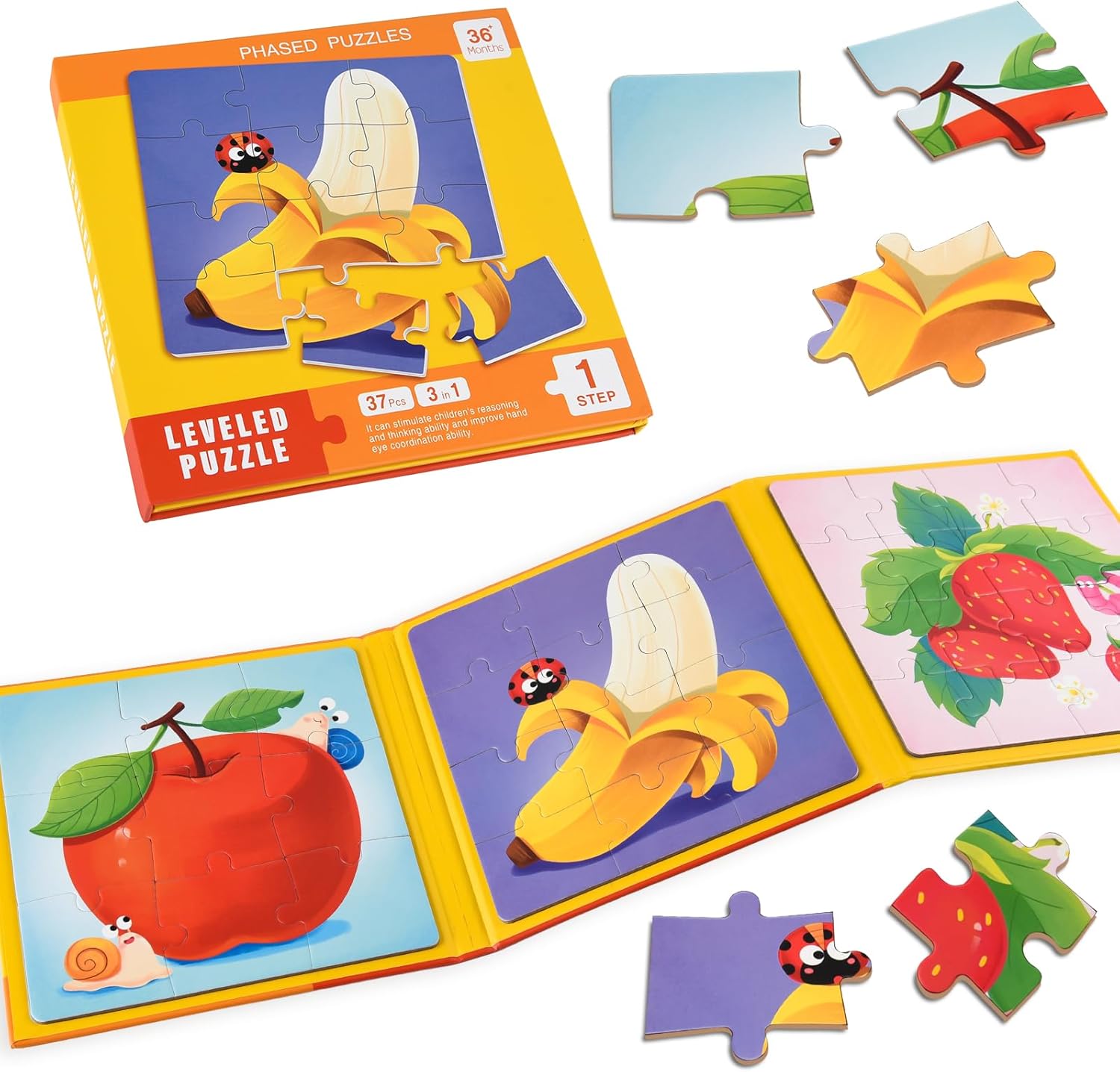 Magnetic Fruit Learning Puzzle