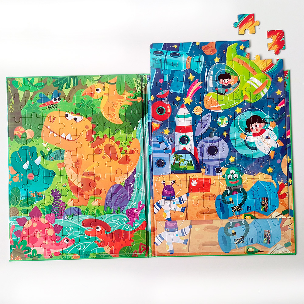Dinosaur & Space Magnetic Puzzle Set