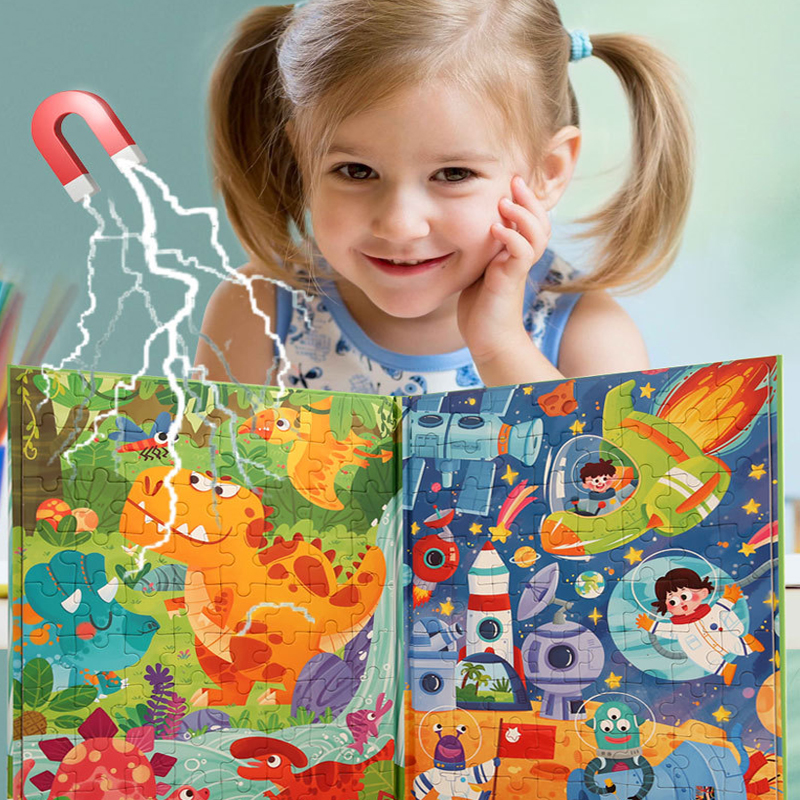 Dinosaur & Space Magnetic Puzzle Set