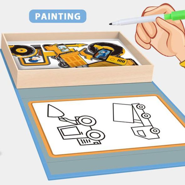 Magnetic Engineering Puzzle Set