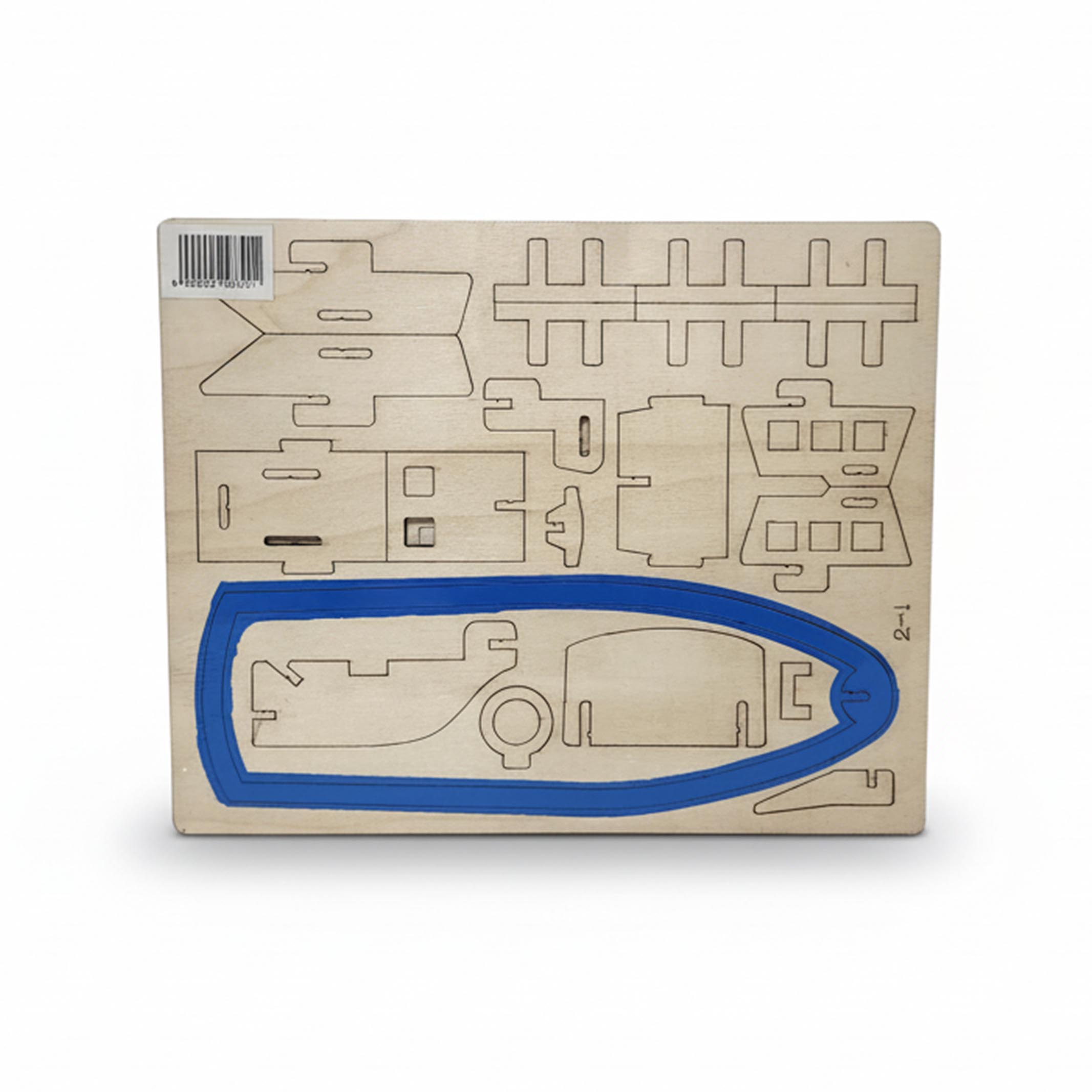 Wooden Lifeboat 3D Puzzle Model