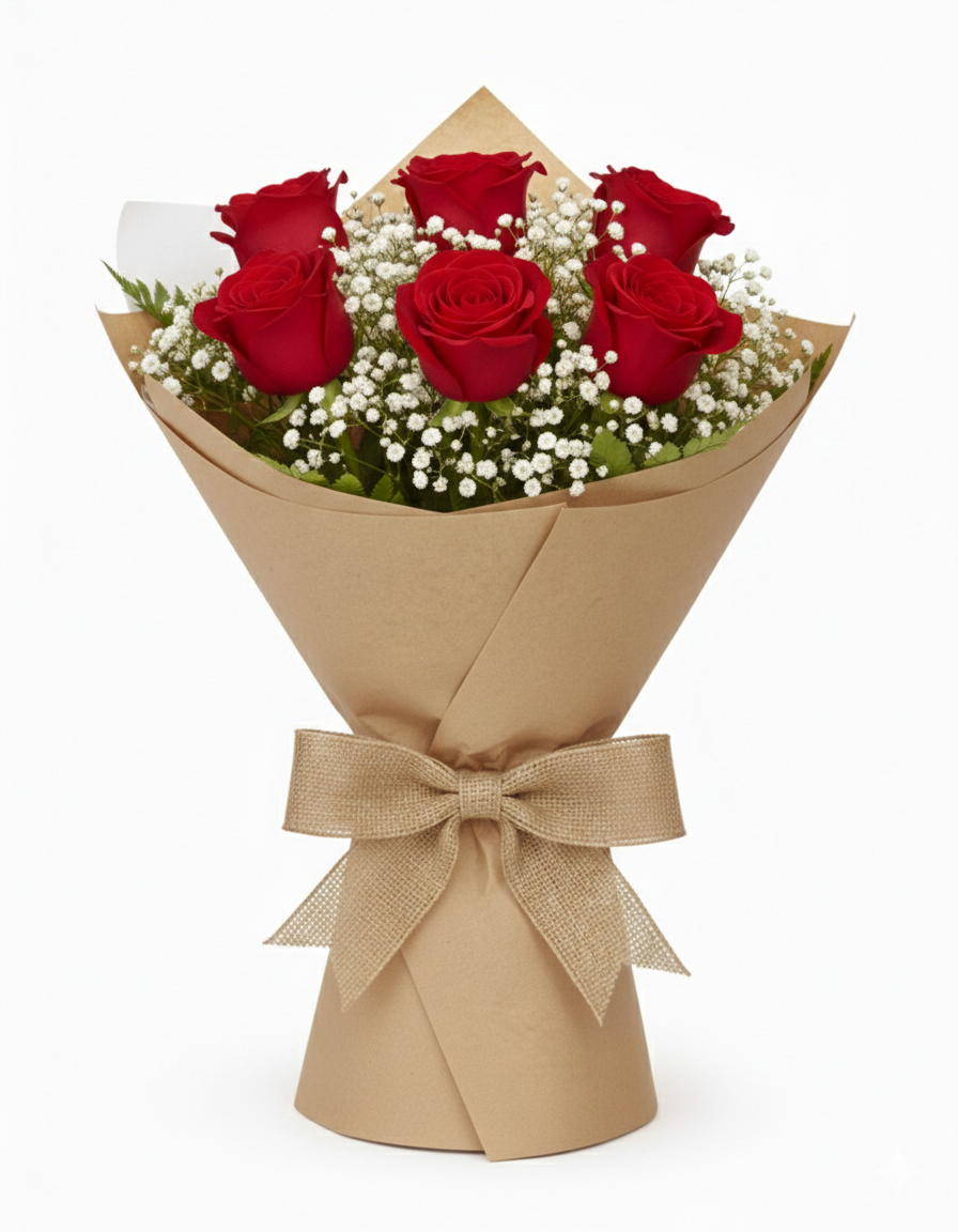 The Classic Heart Bouquet 6's