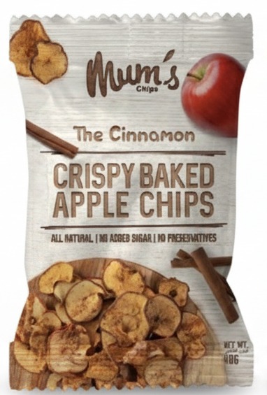 Mum's The Cinnamon Crispy Baked Red Apple Chips 40 g