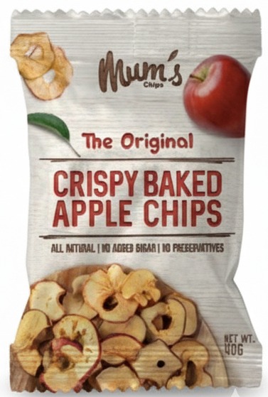 Mum's The Original Crispy Baked Red Apple Chips 40 g