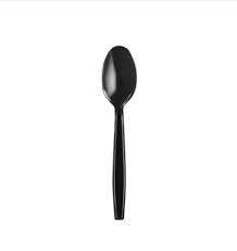 Plastic Spoons Black 50's