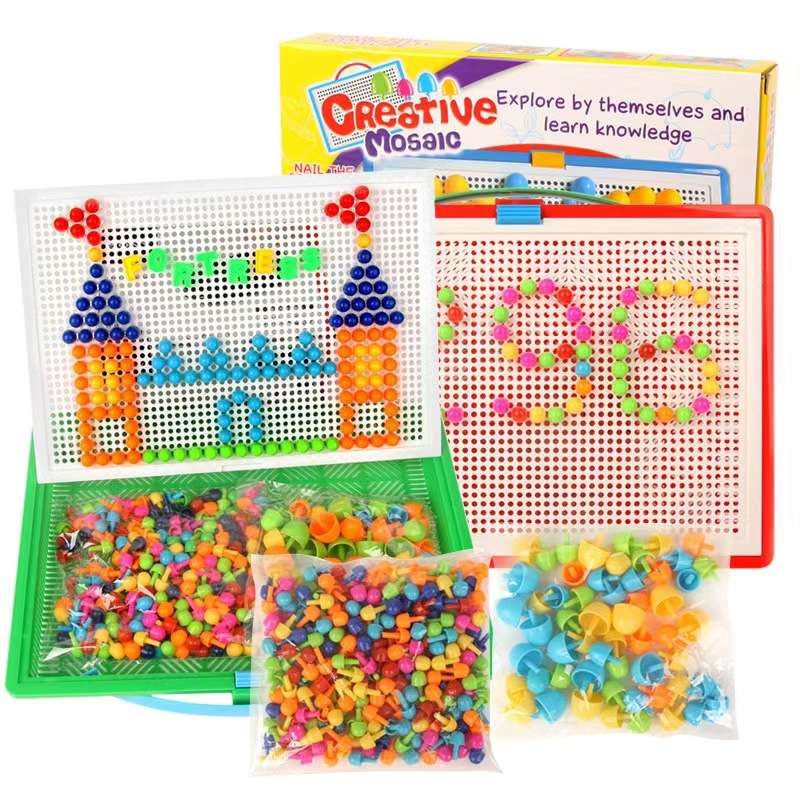 Mushroom Pegboard Creative Set (296 Pieces)