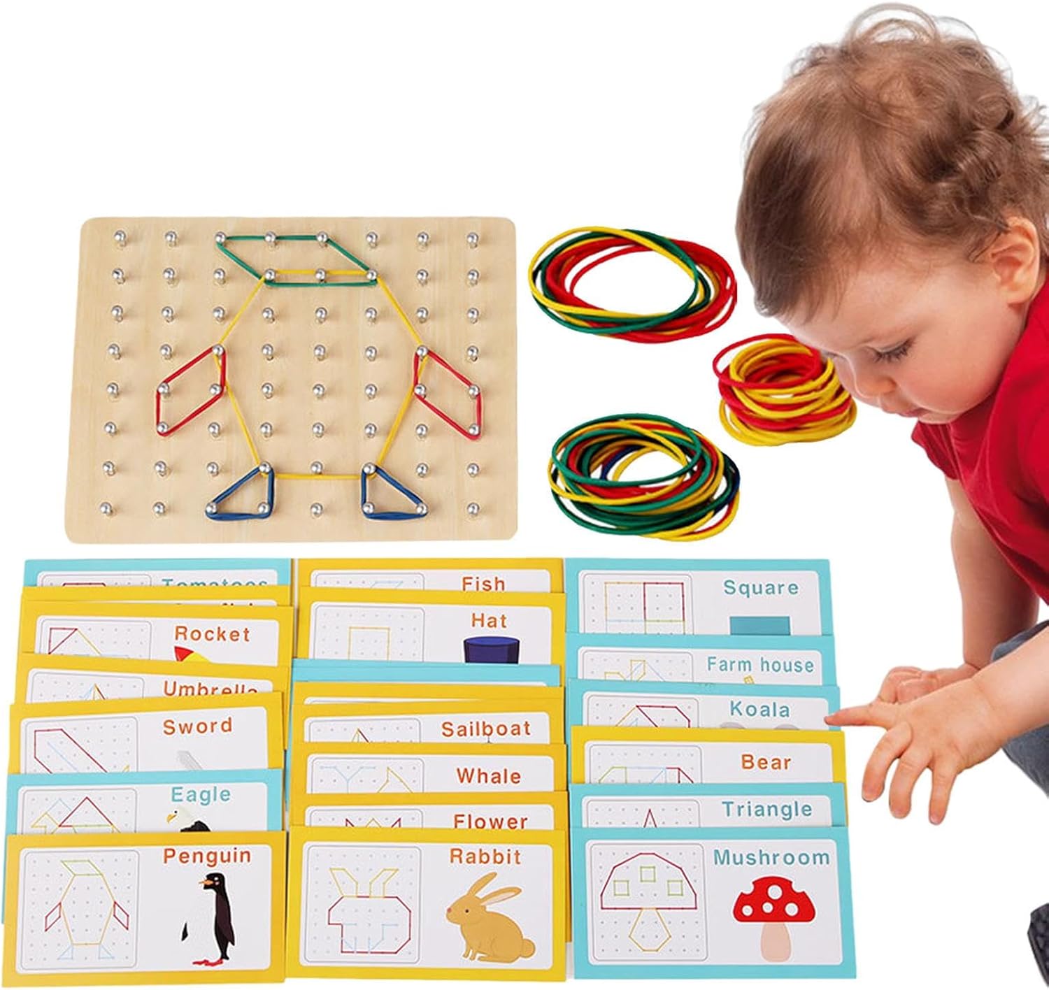 Creative Nail Peg Board Art Set
