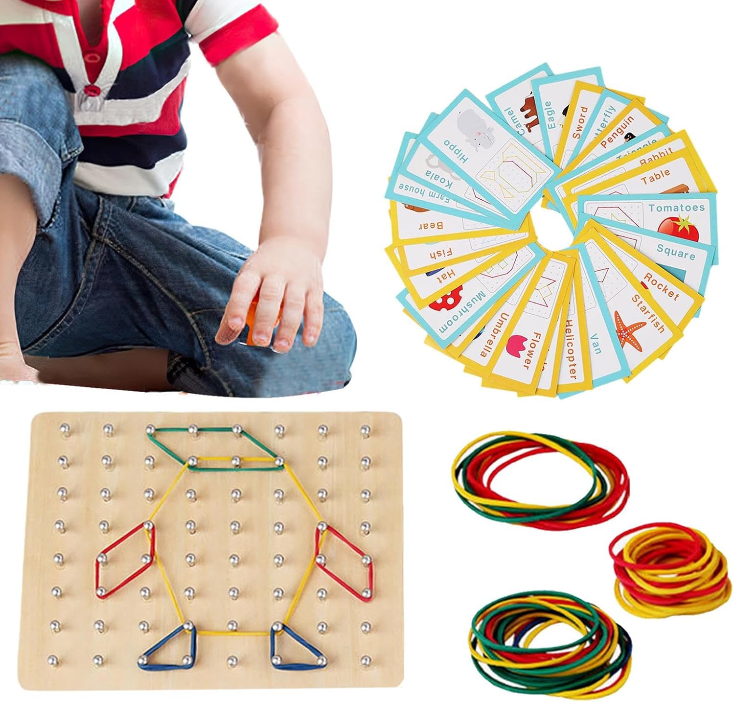Creative Nail Peg Board Art Set