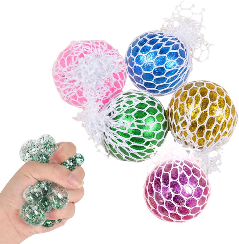 Squishy NeeDoh Orange Mesh Stress Ball 1's
