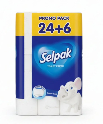 Selpak Super Soft Toilet Paper 24+6 Free
