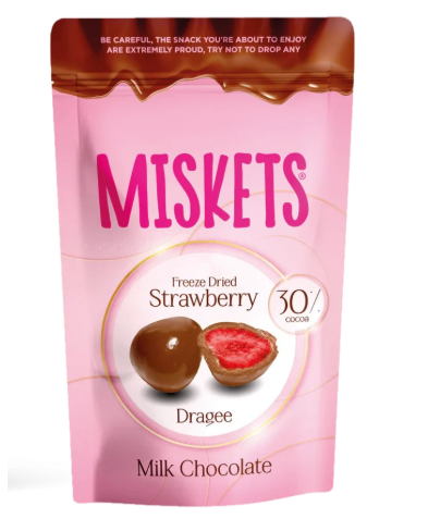 Miskets Freeze Dried Strawbery Milk Chocolate 80 g