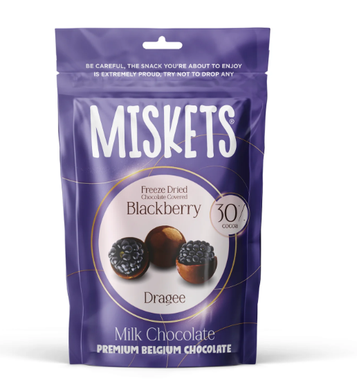 Miskets Freeze Dried Blackberry Milk Chocolate 80 g