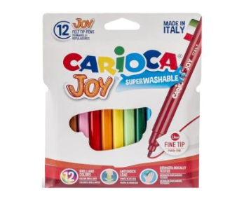Carioca Joy Super Washable Color Pens 12's