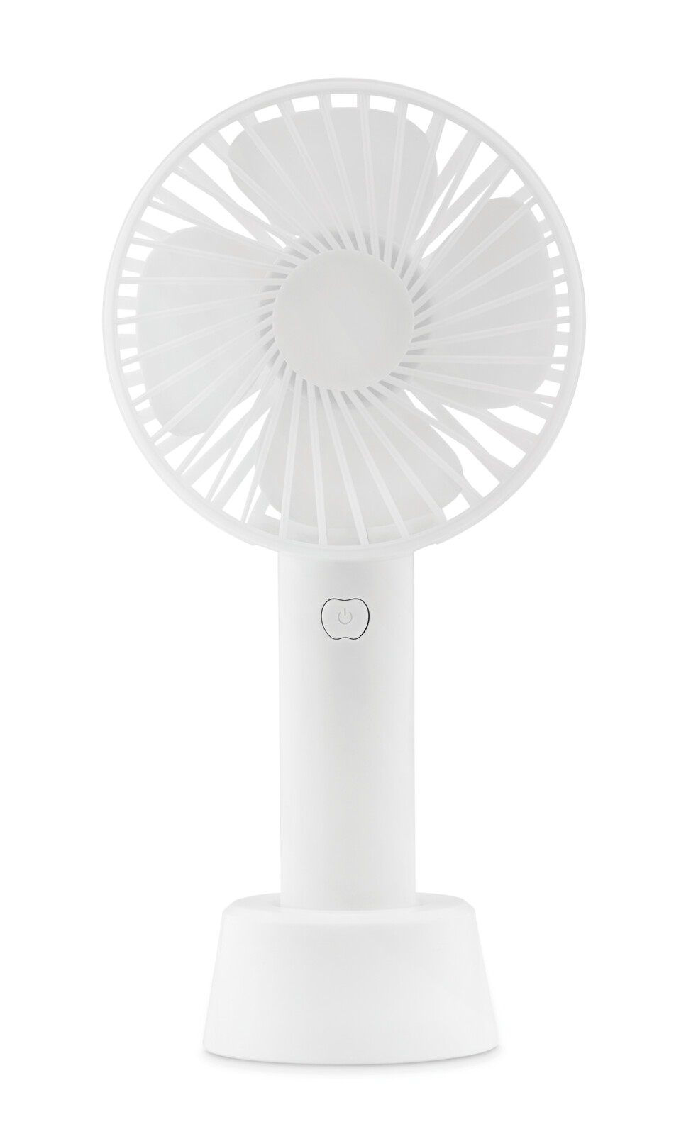 White Wireless Pocket Fan with Desk Stand 1's