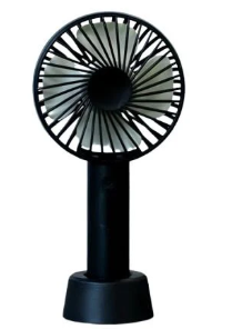 Black Wireless Pocket Fan with Desk Stand 1's
