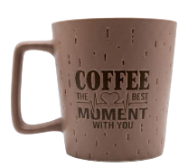 Ceramic Heartbeat Coffee Quote Mug 1's