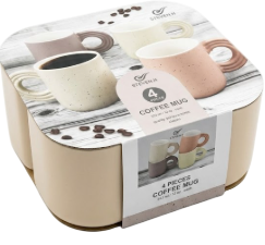 Steven.H Earth Tone Coffee Mugs 4's