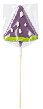 Purple Watermelon Slice Lollipop 1's
